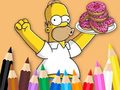 Game Coloring Book: Simpson Doughnut