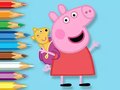 Game Coloring Book: Peppa With Toy Bear