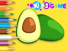 Game Coloring Book: Avocado Fruit