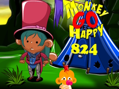 Jeu Monkey Go Happy Stage 824