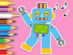 Game Coloring Book: Robot Dancing