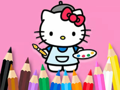 Game Coloring Book: Hello Kitty Painting