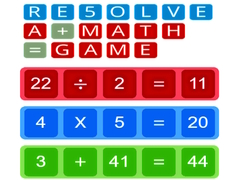 Jeu RE5OLVE a+math=game