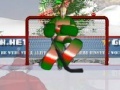 Jeu Santas hockey shootout