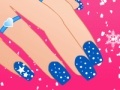 Jeu Winter nails design