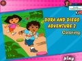 Jeu Dora and Diego Adventure Coloring 2