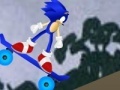 Jeu Sonic on the skateboard