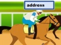 Jeu Horse racing typing