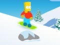 Jeu Bart snowboarding