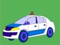 Jeu Old model police car coloring