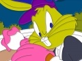 Jeu Bowling bunny coloring page