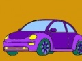 Jeu Purple old model car coloring