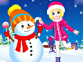Jeu Winter Snowman and Girl