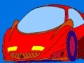 Jeu Red speedy car coloring