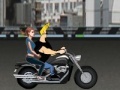 Jeu Johnny Bravo driving a motorcycle