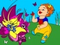 Jeu Kid's coloring: The little girl