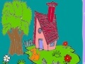 Jeu Cute farm house coloring