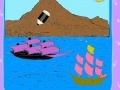 Jeu Vessels on the island coloring