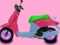Jeu Pink motorcycle coloring