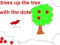 Jeu Dress up the tree with the dots