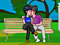 Jeu Public Park Bench Kissing