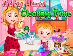 Jeu Hazel temps de nettoyage bébé.