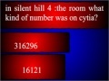 Jeu Silent hill quiz 2