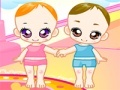 Jeu Two cute babies