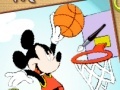Jeu Mickey Basketball Online Coloring Page