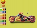 Jeu Burgundy motorbike coloring