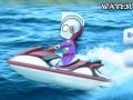 Jeu Ultraman Tiga Wave Race. Water scooter