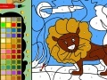 Jeu Little lion coloring