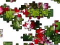 Jeu Puzzle with red flowers