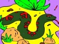 Jeu Snake on the land coloring