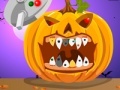 Jeu Halloween. Pumpkin dental care