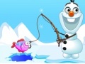Game Frozen Olaf. Fishing time