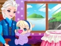 Jeu Grandma Elsa сares baby