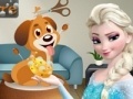 Jeu Elsa. Dog care