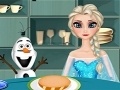 Jeu Cold Heart: Elsa is preparing a hamburger