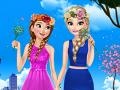 Jeu Elsa And Anna: Spring DressUp