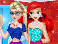 Jeu Elsa and Ariel Club Party