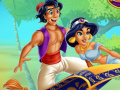 Jeu Jasmine and Aladdin Kissing