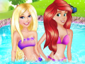 Jeu Barbie & Ariel Pool Party