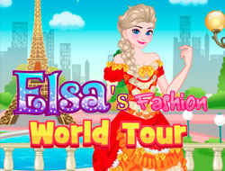 Jeu Visite du monde de la mode d'Elsa