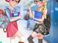 Game Elsa And Rapunzel College Girls