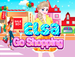 Jeu Elsa Faire du shopping 
