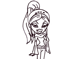 Jeu Bratz: Coloriage pour les enfants .
