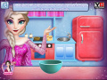 Game Cooking Christmas Cake with Elsa