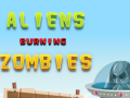 Game Aliens Burning Zombies