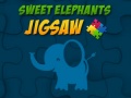 Game Sweet Elephants Jigsaw